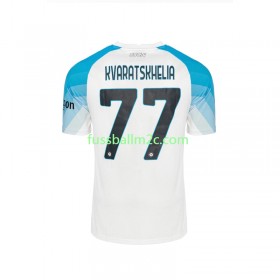 Fußballtrikots SSC Neapel Face Game Kvaratskhelia 77 Heim Trikotsatz 2022-2023